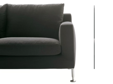 HARRY - 2 seater fabric sofa by B&B Italia - view 3